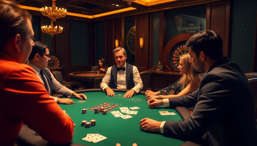 Engaged players bet confidently at the mm88 vin poker table, capturing the thrill of high-stakes gaming.