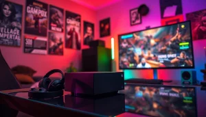 Showcasing Xbox Series X game reviews with a cozy gaming room setup.