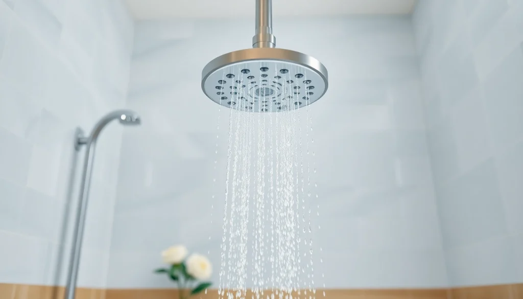 Experience a refreshing sunny shower with a modern design and cascading water effect.