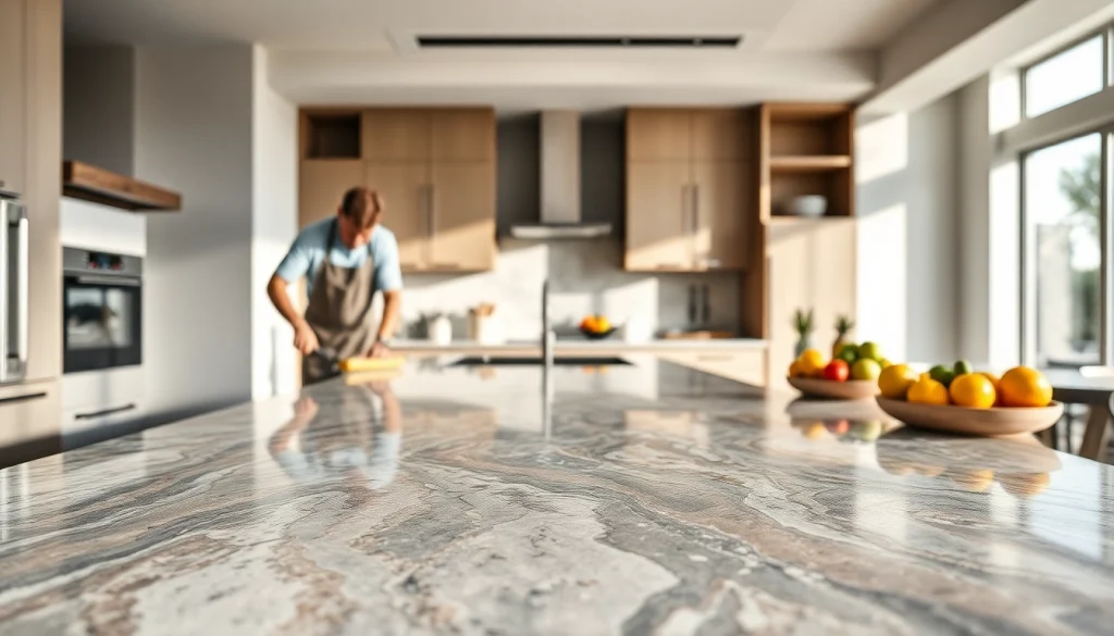 Install high-quality Sile Stone Quartz countertops showcased in a modern kitchen setting.