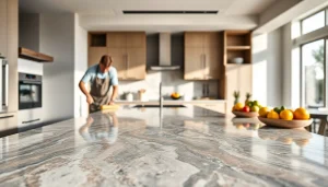 Install high-quality Sile Stone Quartz countertops showcased in a modern kitchen setting.