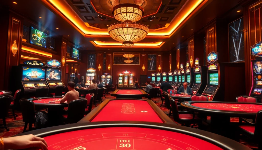 Experience exhilarating gameplay with html porn games in a luxurious online casino setting, filled with vibrant slot machines and sleek poker tables.