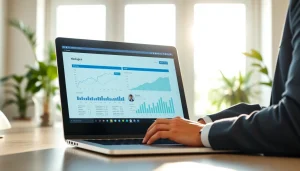 Investasi deposit 1k dengan penasihat keuangan di kantor modern.