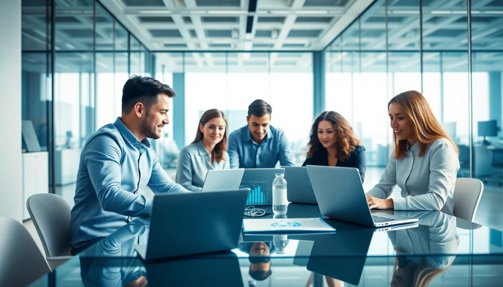 Team collaborating on advanced technology solutions at 1cplatform workspace