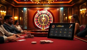 Engage in thrilling gameplay at s88a.io with vibrant casino tables and exciting betting options.