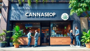 Cannabis shop association Lloret de Mar invitingly presented with friendly staff and modern design.