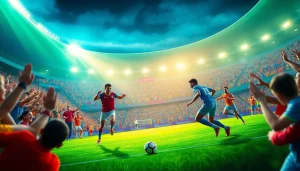 استمتع بإثارة مباريات koora live لكرة القدم مع تشجيع الجمهور في استاد نابض بالحياة.