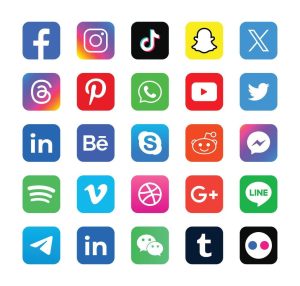 set-of-social-media-logo-on-white-background-social-media-icon-set-collection-vector