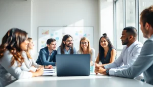 Engaged team brainstorming a marketing strategy at https://www.pnmmedia.com, showcasing collaboration.