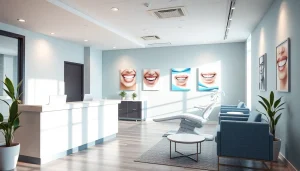 Dental clinic showcasing 歯並び 矯正 おすすめ options in a welcoming environment.
