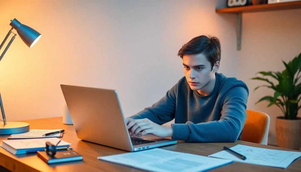 Image to prompt generator interface showcased in a modern workspace, inspiring creativity.