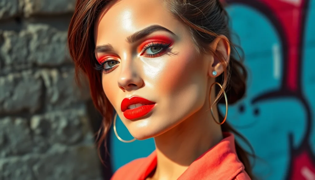 Capture stunning Beauty and Style trends with a chic model in an urban setting.