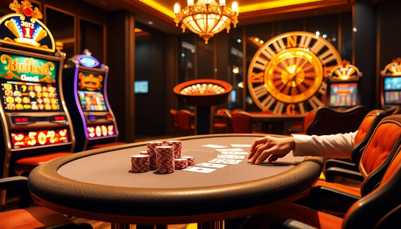 Découvrez l'excitation du meilleur casino en ligne avec un poker élégant et des machines à sous vibrantes.