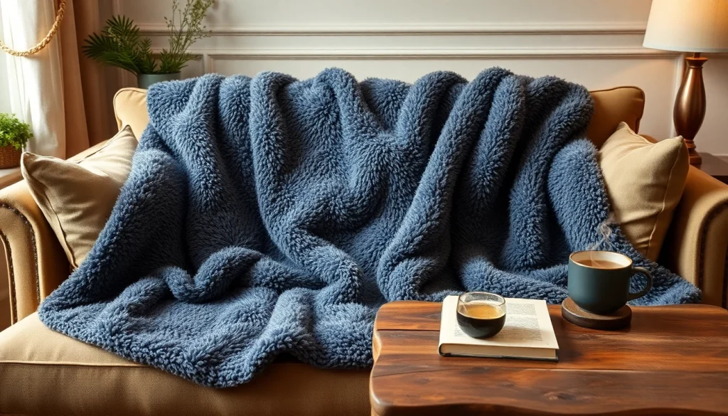 Ervaar de luxe van geodkope fleece met een gezellige combinatie van een deken en warme decoraties.