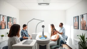 How much does laser tattoo removal cost is highlighted in a professional clinic setting showcasing advanced technology and diverse clients.