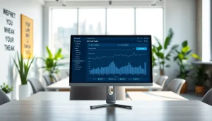 Visual representation of an SEO Rank Tracker interface showcasing analytical data trends and metrics.