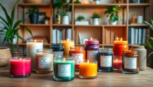 Izgled mirisne svece u prijatnom ambijentu doma, naglašavajući njen miris i lepotu.