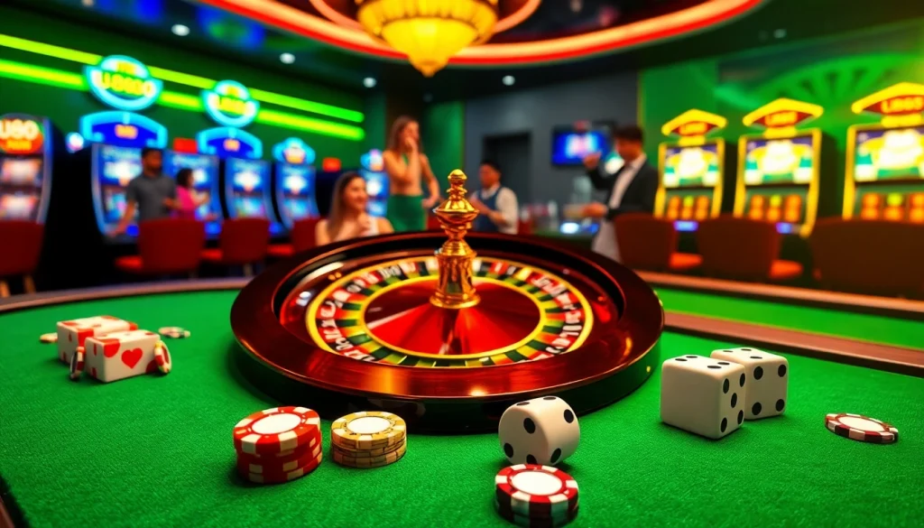Experience the excitement of U888 with vibrant casino tables and lively gameplay.