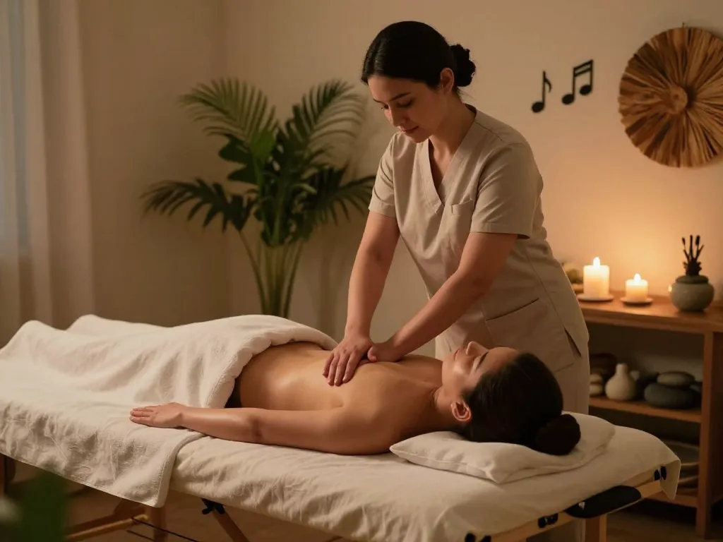 Experience a revitalizing 천안스웨디시 massage in a calming spa environment with soothing atmosphere.